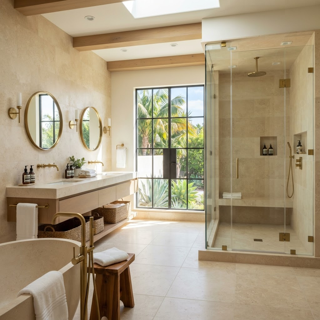 Bathroom Remodeling: Quiet luxury bath
